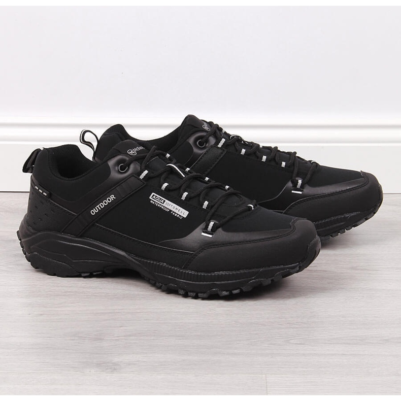 Svarta vattentäta McKeylor vandringsskor för män 1