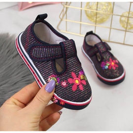 Atletico marinblå sneakers för tjejer 1