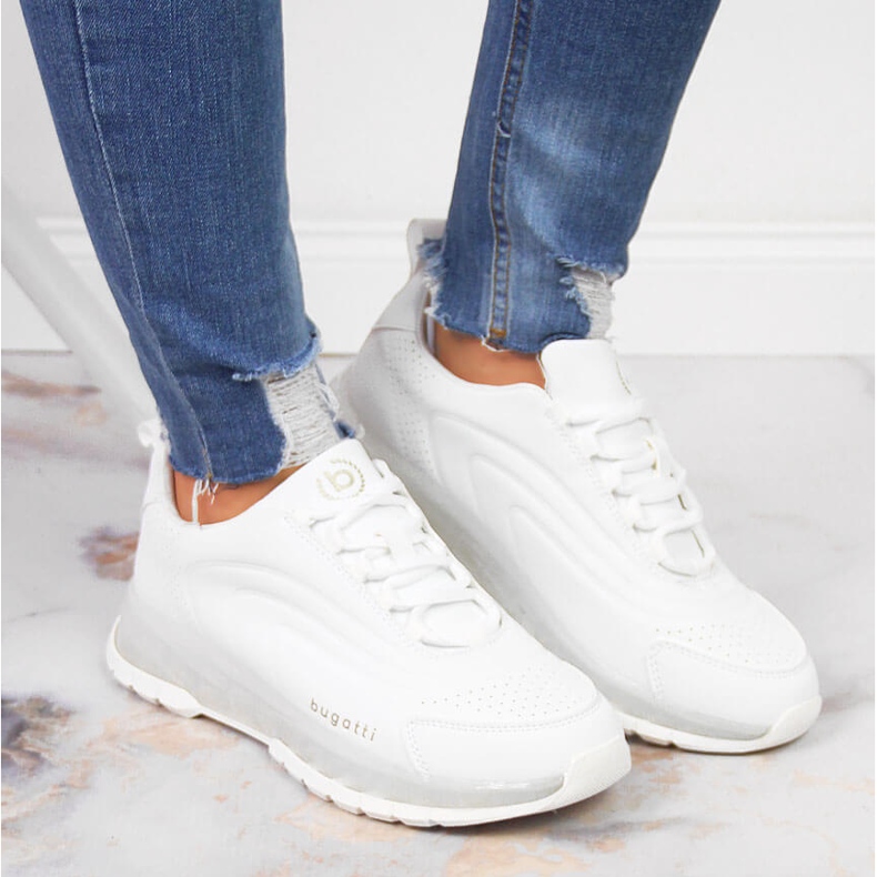 Vita Bugatti JJ253094 sportskor för kvinnor 2