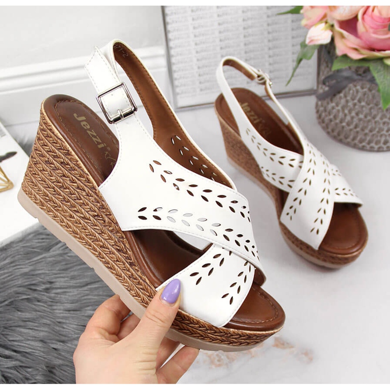 Vita damsandaler Jezzi 1