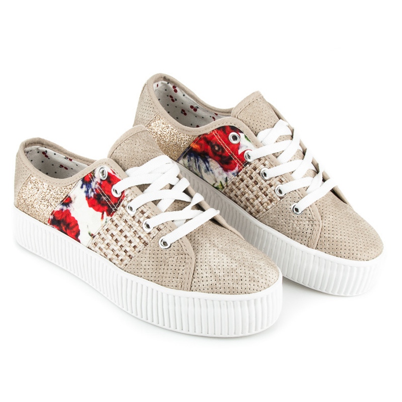 Kylie Sneakers för kvinnor på plattformen brun 1