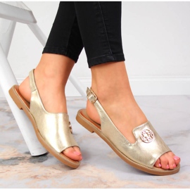 Damsandaler med gyllene Filippo dekoration 1