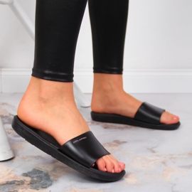 Svarta Calypso damtofflor för pool 2