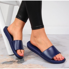 Calypso marinblå damtofflor för pool 1