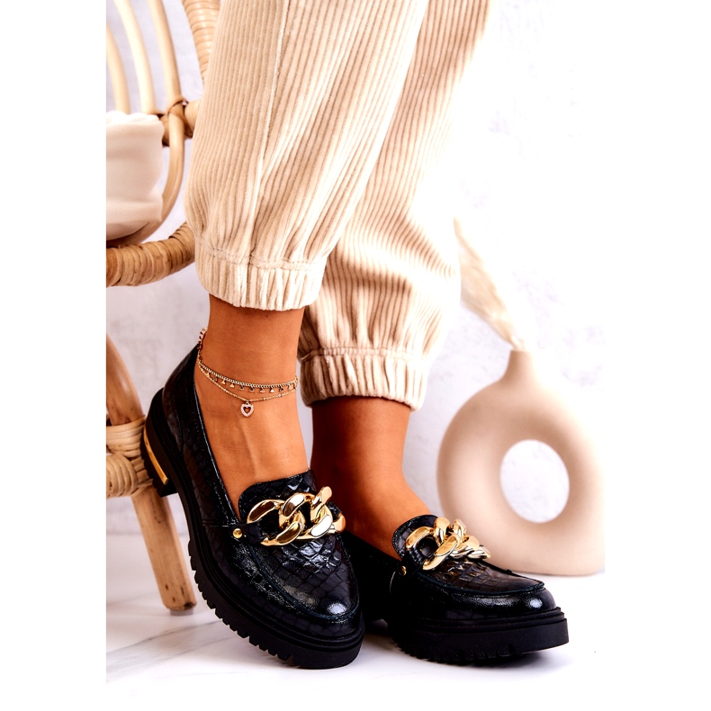 PA2 Dam Loafers Läder Loafers Svart Mollie 1