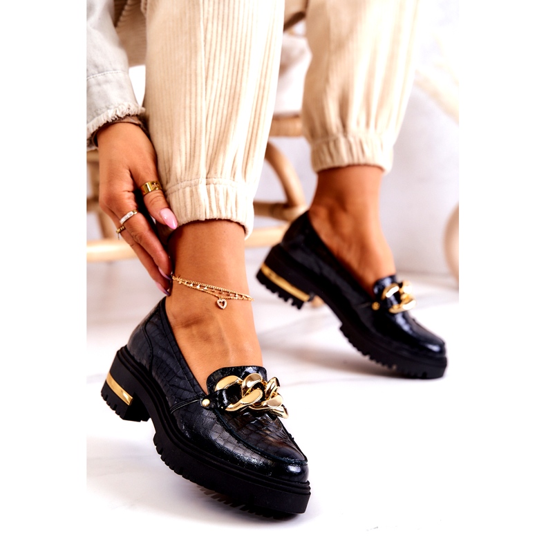 PA2 Dam Loafers Läder Loafers Svart Mollie 3