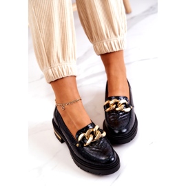 PA2 Dam Loafers Läder Loafers Svart Mollie 4