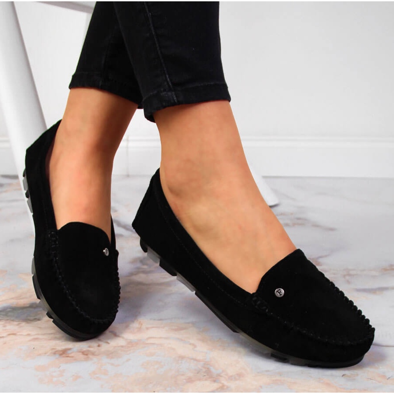 Damloafers i svart Filippo mockaskinn 1
