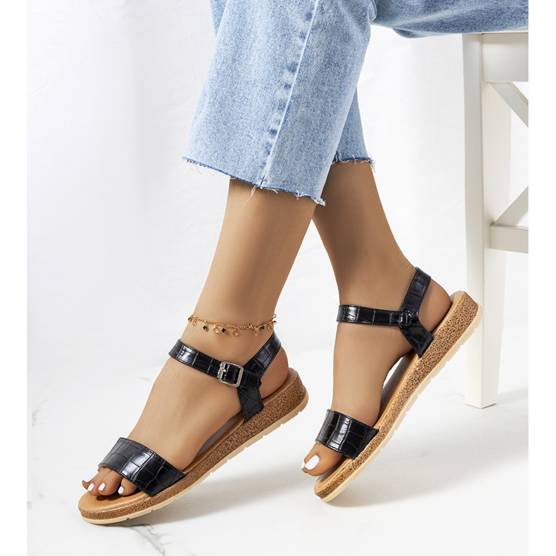 Speier svarta sandaler för kvinnor 1