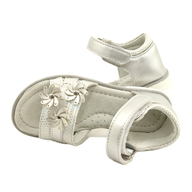Evento Flickasandaler med blommor 22Z23-4792 Silver silver- 6