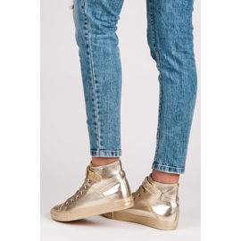 Seastar Höga sneakers med snörning gul 2