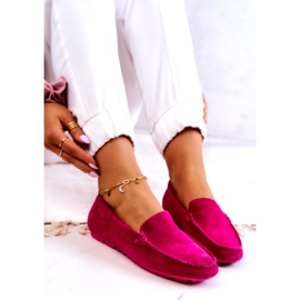 Mocka Loafers för damer Big Star JJ274656 Fuchsia rosa 4