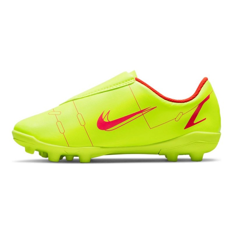 Nike Mercurial Vapor 14 Club Mg Jr CV0833-760 fotbollsskor gula färger 3