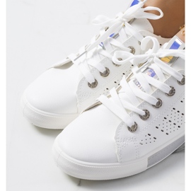 Impi kvinnors vita och gråa sneakers 1