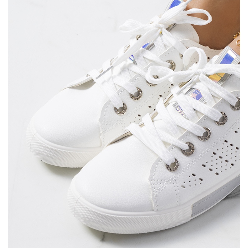 Impi kvinnors vita och gråa sneakers 1