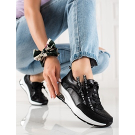 Goodin Lädersneakers med dragkedja svart 1