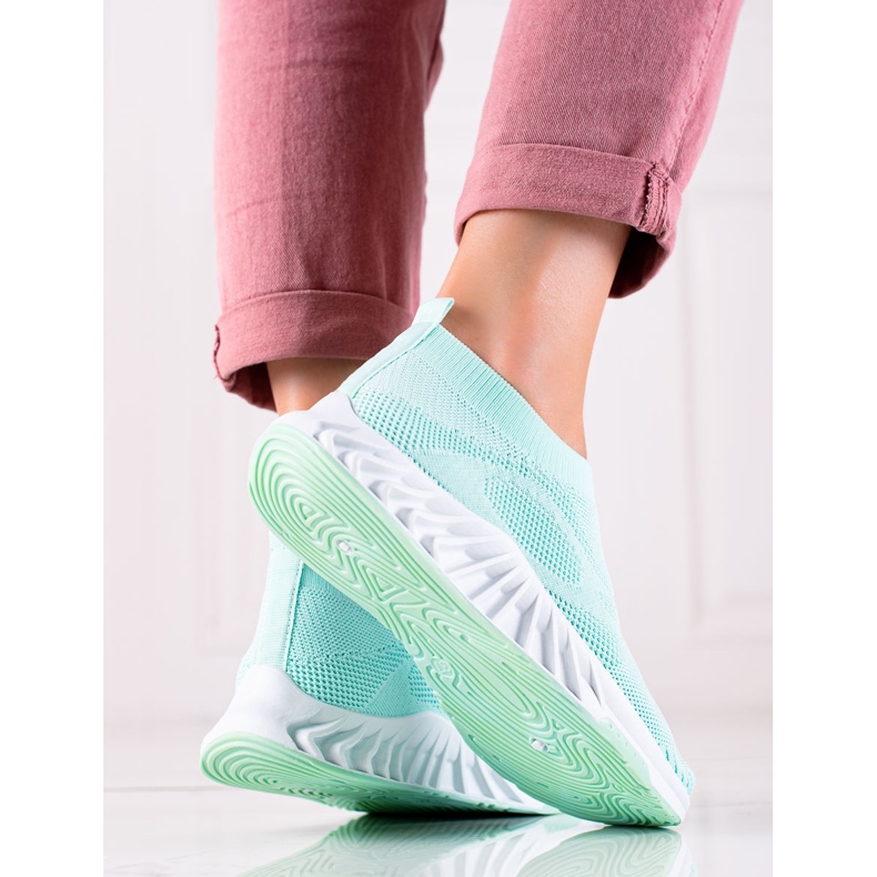 J. Star Trendiga gröna sneakers 2