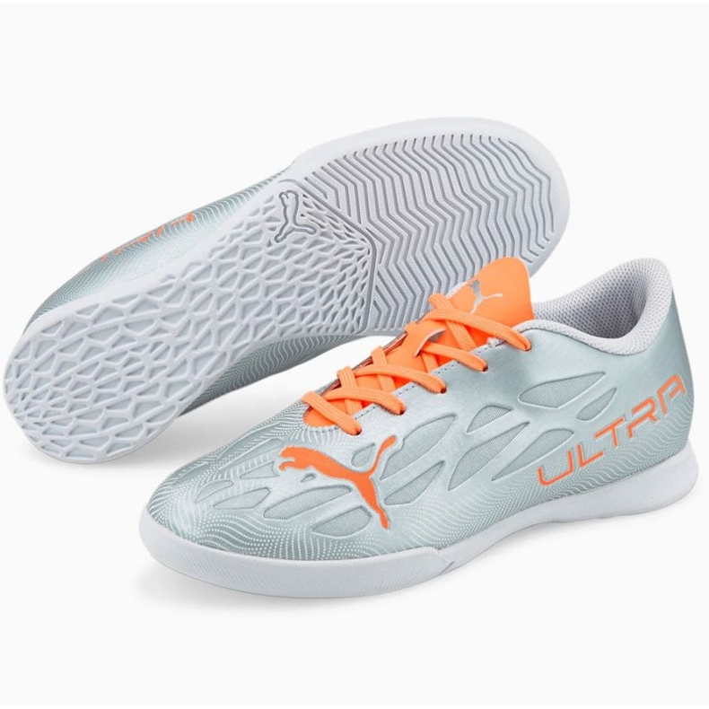 Puma Ultra 4.4 It Jr 106746 01 fotbollsskor grå silver- 1
