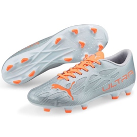 Puma Ultra 4.4 FG / AG M 106700 01 fotbollsskor grå silver- 1
