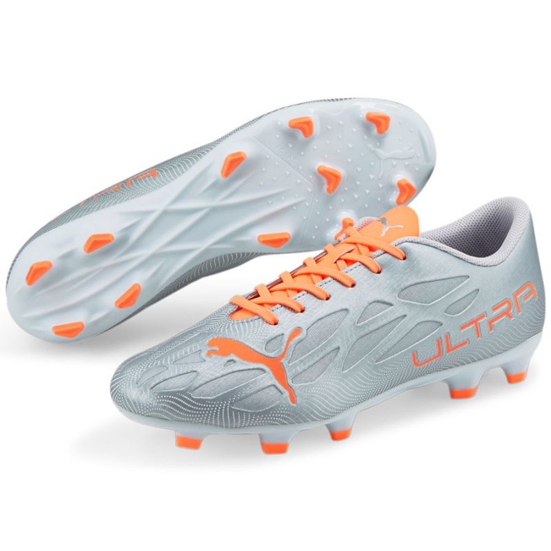 Puma Ultra 4.4 FG / AG M 106700 01 fotbollsskor grå silver- 1