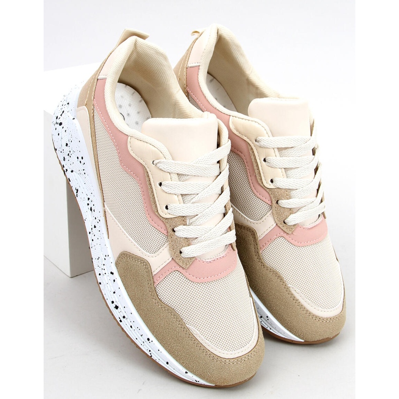Truth Khaki damsneakers beige rosa gyllene 2