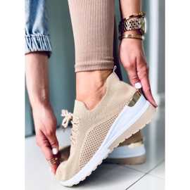 Faggio Khaki strumpor beige 2