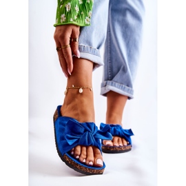 PS1 Mörkblå Wendy Cork Sole Tofflor 1