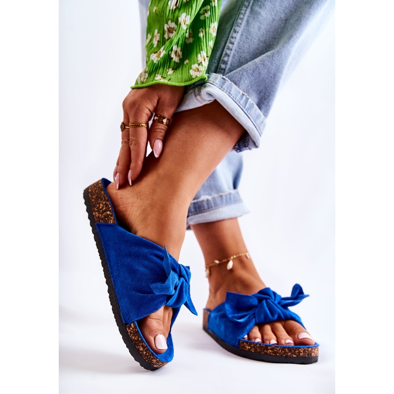 PS1 Mörkblå Wendy Cork Sole Tofflor 2