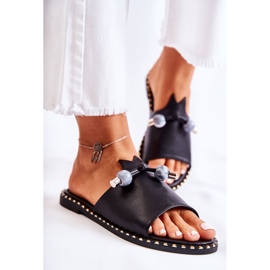 Vinceza Klassiska tofflor för kvinnor med en ögla Svart Cassia 1