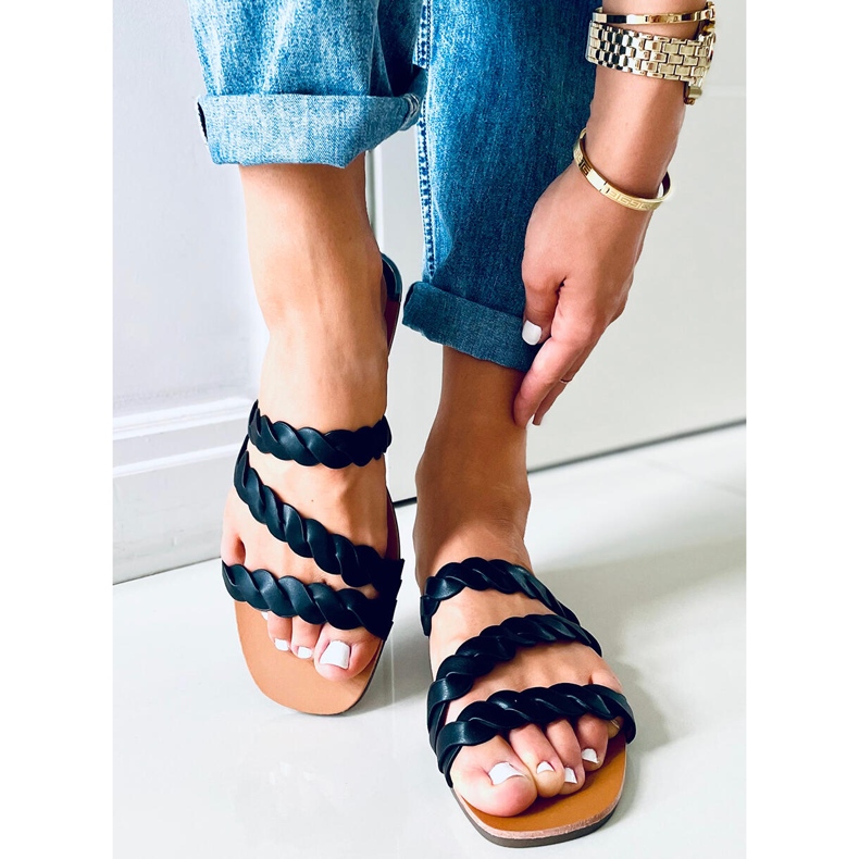 Clover Black damtofflor svart 2