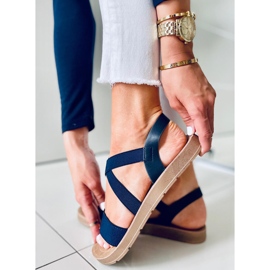 Zinnia Blue damsandaler marinblå 1