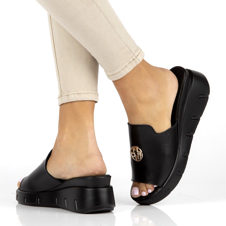 Skinntofflor Filippo DK3596 / 22 Bk svarta 6