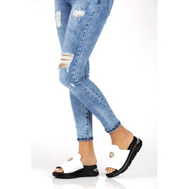 Skinntofflor Filippo DK3872 / 22 Wh vita 5