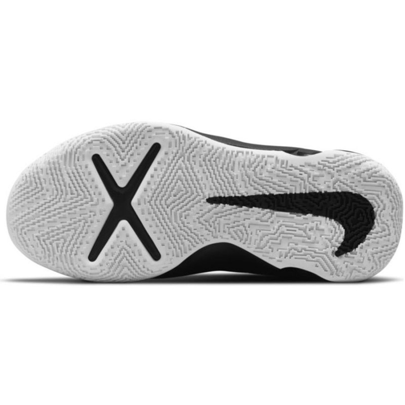 Nike Team Hustle D 10 Big Basketskor Jr CW6735 004 basketskor svart silver- 6