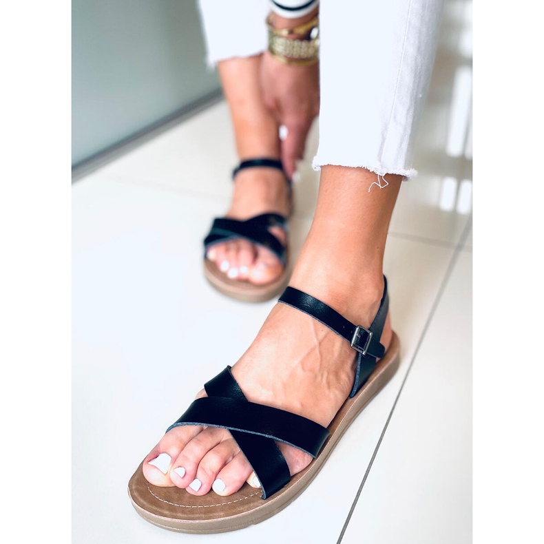 Nevada Svarta damsandaler 1