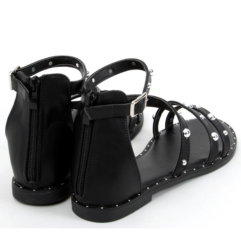 Svarta Cairo romerska sandaler 1