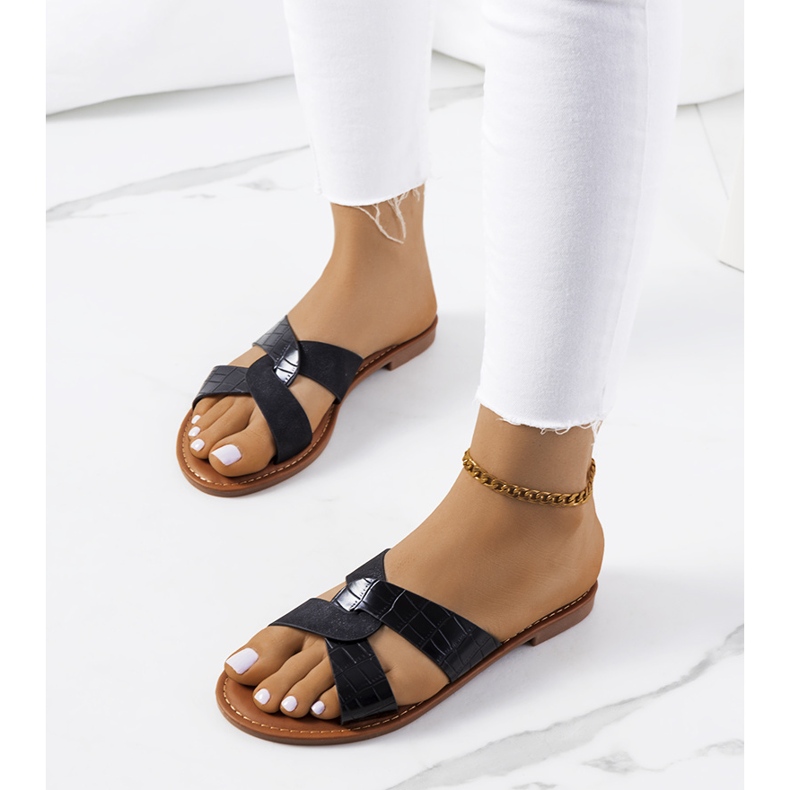 Svarta eleganta Dinka tofflor 1