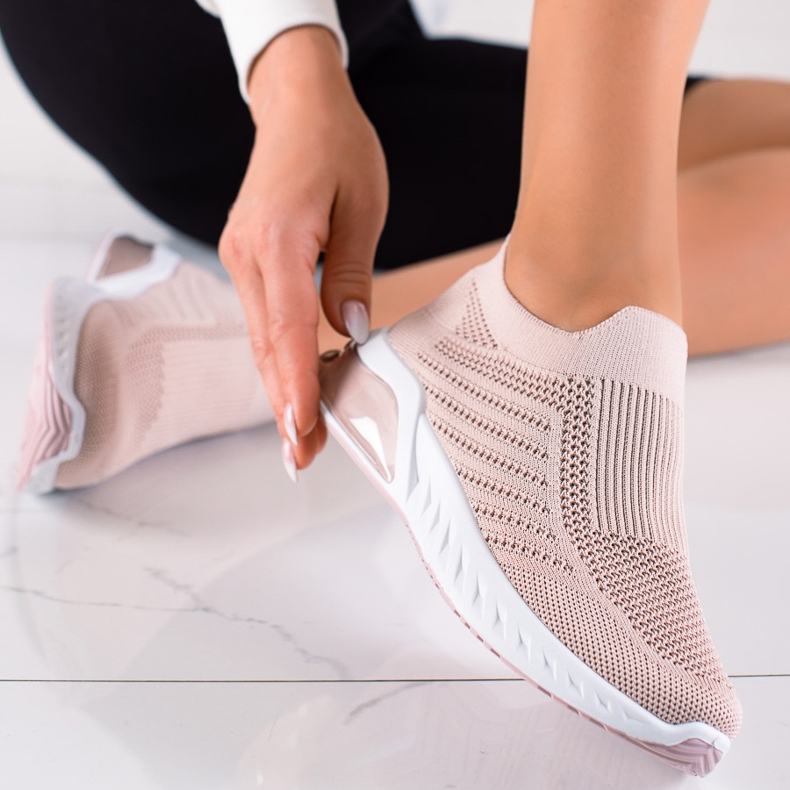 DK Bekväma Slip-On sportskor rosa 1