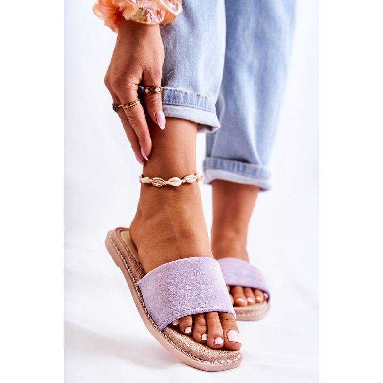 FJ1 Mocka Damtofflor Sunset Lila purpur 1