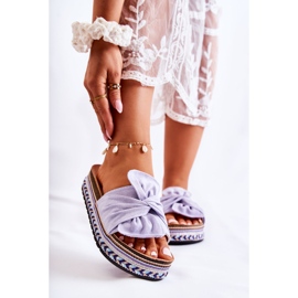 FJ1 Damtofflor På En Massiv Plattform Violett Terisa purpur 1