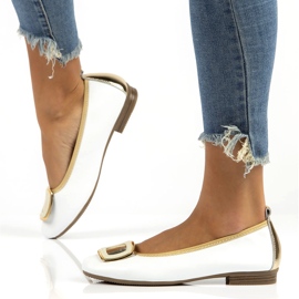 Läderskor med dekor Filippo DP3661/22 Wh vit 8