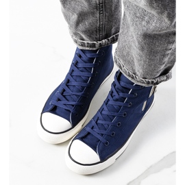 Vicola marinblå ankel sneakers 1