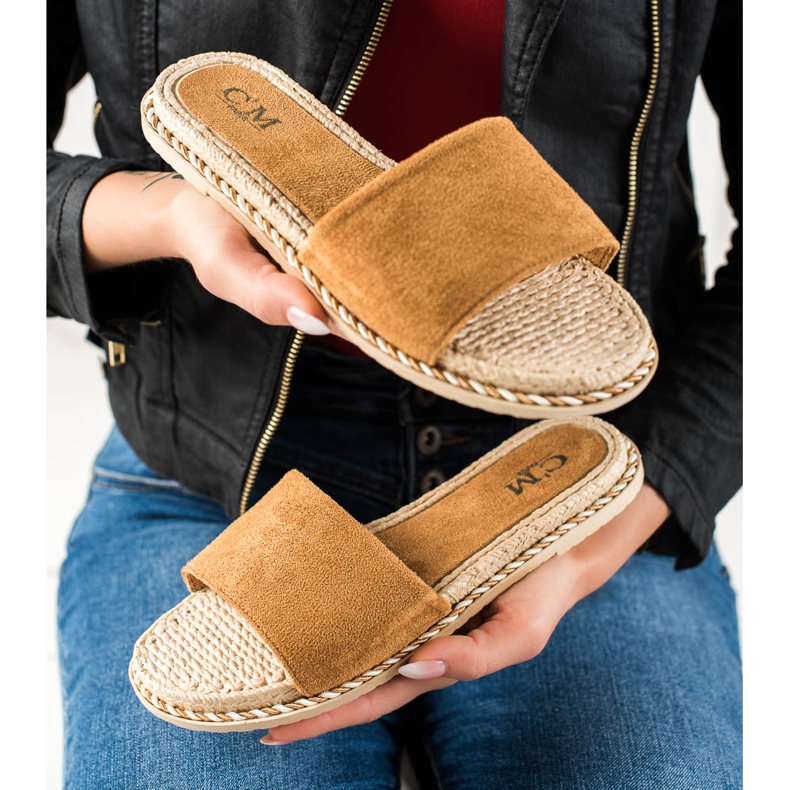 Cm Paris Casual beige tofflor brun 1