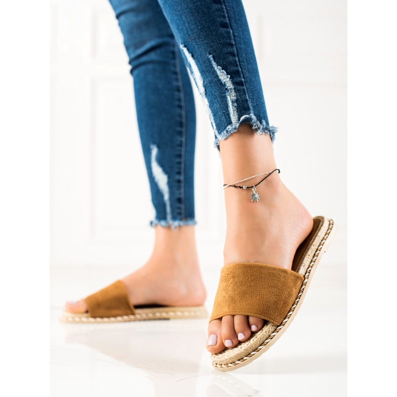 Cm Paris Casual beige tofflor brun 2