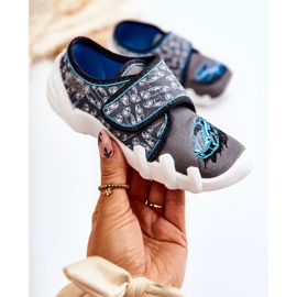 BEFADO S.A. Tofflor Befado Kardborrebil 273X339 Grå-Blå 1