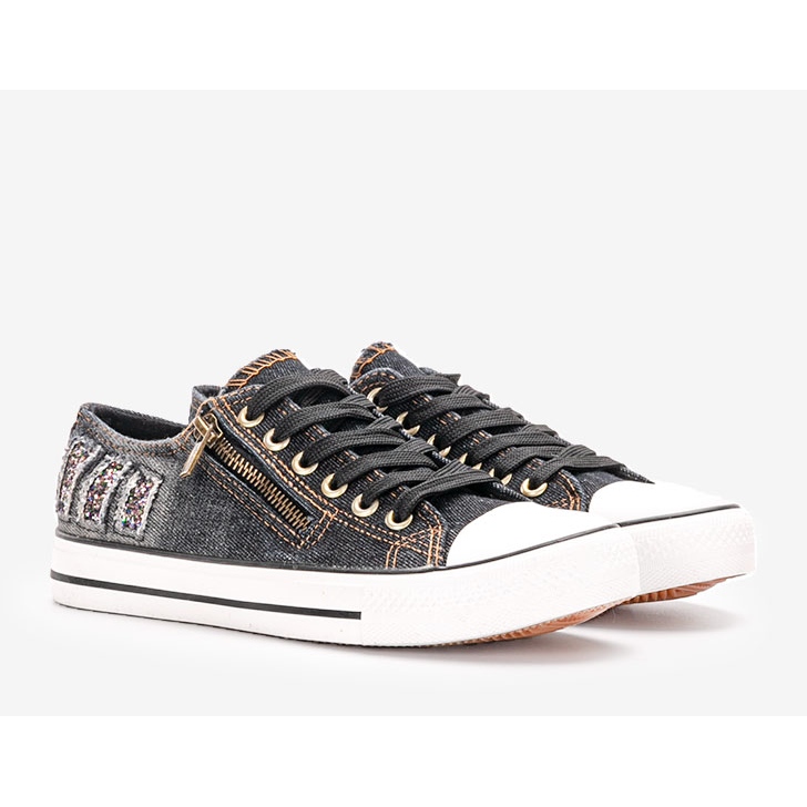 Svarta jeanssneakers från Nikula 1