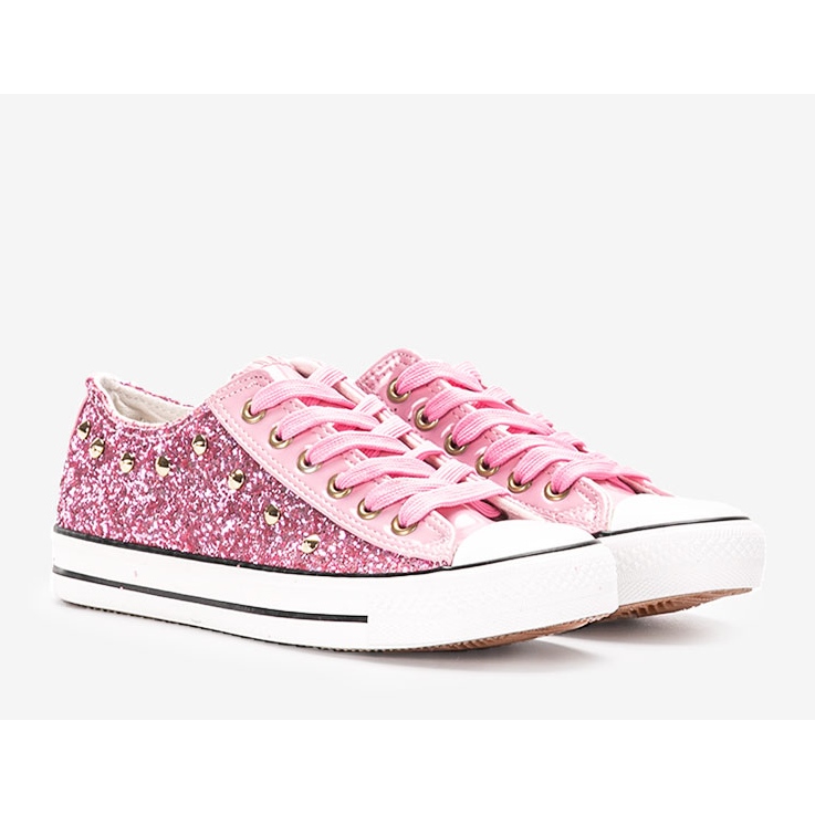 Kirsts rosa glitter sneakers 1