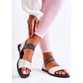 S.Barski Klassiska sandaler med Silver Shelly Dubbar silver- 2