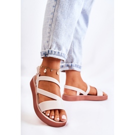 Gummisandaler för kvinnor ZAXY JJ285053 Vit 1