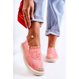 PS1 Klassiska espadrillor för kvinnor Coral Flaure rosa 1